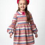پیراهن دخترانه ماه بانو سرخابی