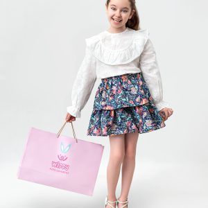 شومیز و دامن بارلی طرح دخترانه