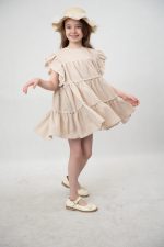 پیراهن دخترانه کلارا کرم