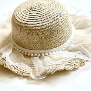 کلاه دخترانه حصیری ابرا