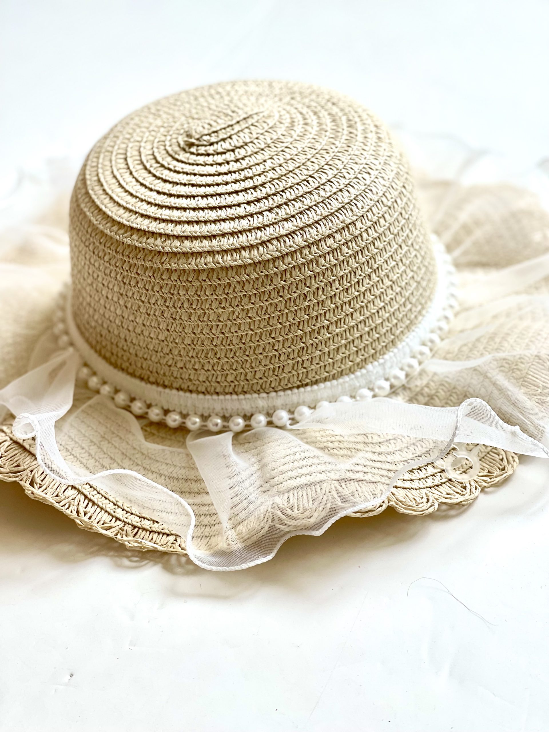 کلاه دخترانه حصیری ابرا کلاه دخترانه حصیری ابرا