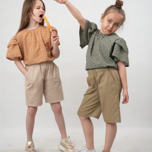 ست شومیز و شلوارک گل نسا