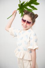 ست شومیز و شلوارک نیلی