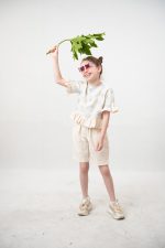 ست شومیز و شلوارک نیلی