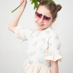 ست شومیز و شلوارک نیلی