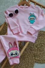 ست راحتی دخترانه مدل لبوبو ترک