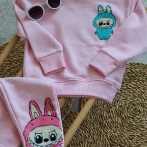 ست راحتی دخترانه مدل لبوبو ترک