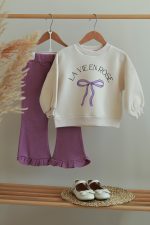 ست راحتی دخترانه پاپیونی بوپر