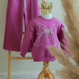 ست راحتی دخترانه پاپیونی مری