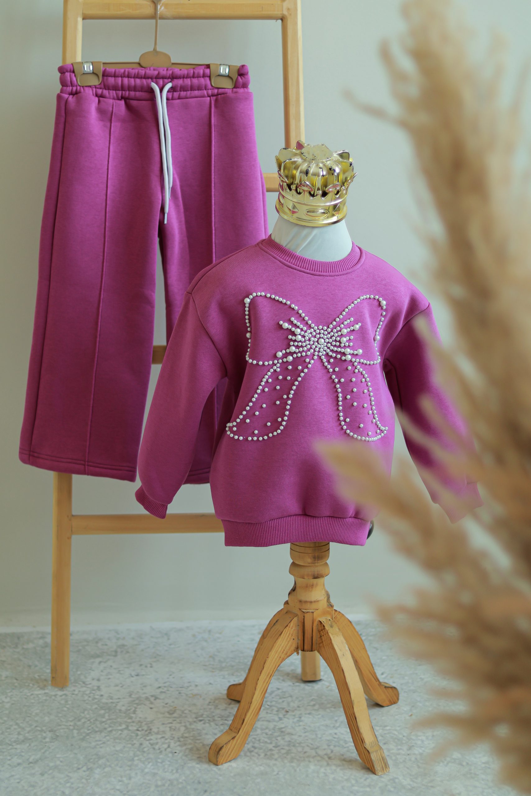 ست راحتی دخترانه پاپیونی مری ست راحتی دخترانه پاپیونی مری