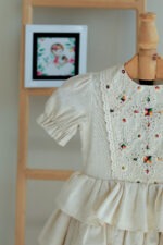 پیراهن لینن مهرگل2