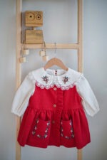 ست شومیز و سارافون دخترانه گل خاتون (4)