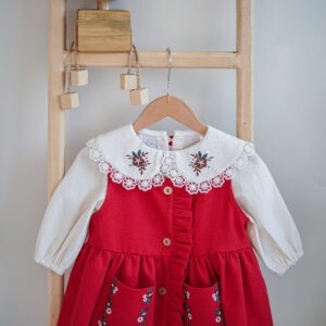 ست شومیز و سارافون دخترانه گل خاتون (4)