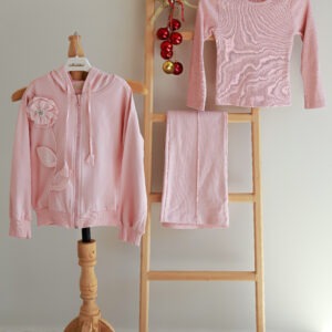 ست سه تیکه دلارام رنگ صورتی (2)