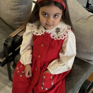 ست شومیز و سارافون دخترانه گل خاتون