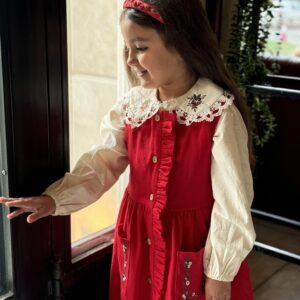 ست شومیز و سارافون دخترانه گل خاتون (4)