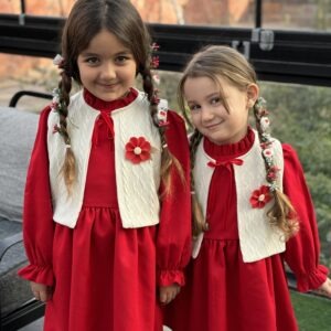 ست کت و سارافون دخترانه ژینو (5)