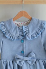 پیراهن انارگل آبی