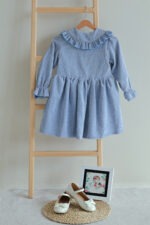 پیراهن انارگل آبی (2)