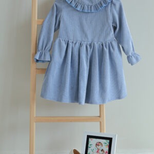 پیراهن انارگل آبی (2)