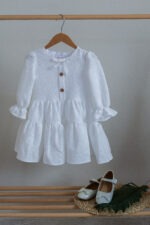 پیراهن رستا سفید پاییز