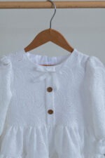 پیراهن رستا سفید پاییز (2)