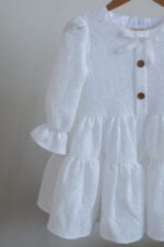 پیراهن رستا سفید پاییز (3)