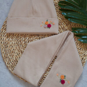 شال و کلاه گلدوزی نرگس کرمی